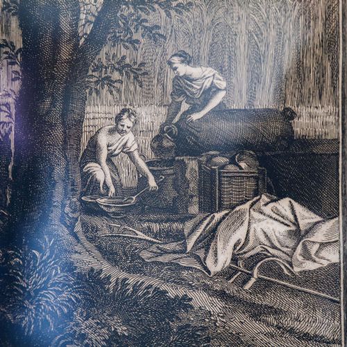ENGRAVING OF POUSSINS THE SUMMER RUTH BOAZ A TIMELESS 17TH CENTURY TREASURE - ADDITIONAL PHOTO 7