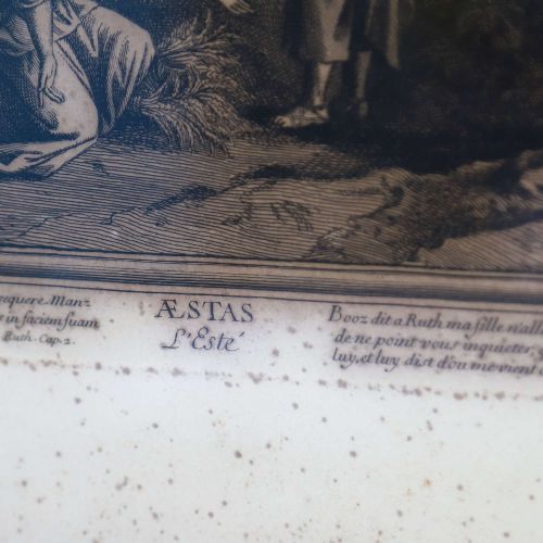 ENGRAVING OF POUSSINS THE SUMMER RUTH BOAZ A TIMELESS 17TH CENTURY TREASURE - ADDITIONAL PHOTO 10