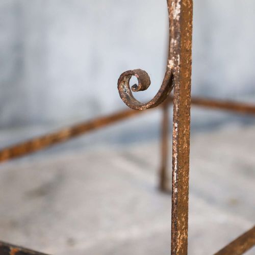 LATE 19THEARLY 20TH C ESTATE MADE WROUGHT IRON GARDEN RACK ATTRACTIVE DECORATIVE DETAILS - ADDITIONAL PHOTO 9