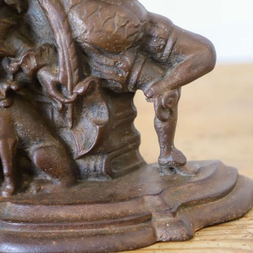 LATE 19TH CENTURY MR PUNCH DOOR STOP IN CAST IRON - ADDITIONAL PHOTO 7