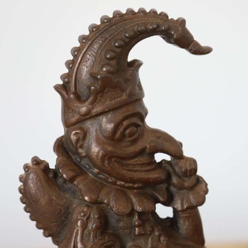 LATE 19TH CENTURY MR PUNCH DOOR STOP IN CAST IRON - ADDITIONAL PHOTO 8