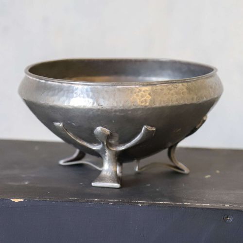 LIBERTY CO TUDRIC PEWTER BOWL BY OLIVER BAKER MODEL 01128 ARTS CRAFTS C1905 - ADDITIONAL PHOTO 5