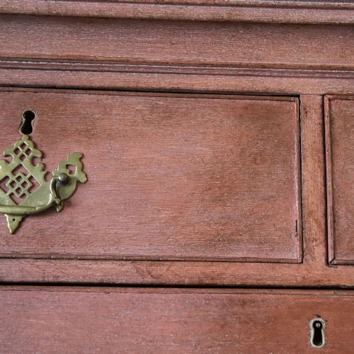 18TH CENTURY GEORGIAN PERIOD GEORGE III PAINTED MAHOGANY CHEST ON CHEST WITH SECRETAIRE - ADDITIONAL PHOTO 7