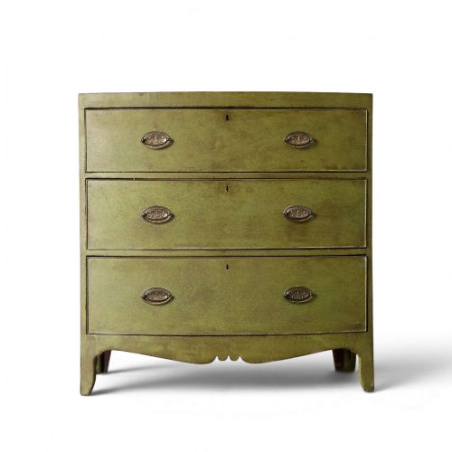 Late 18th Century Georgian Painted Chest of Drawers | George III Three Drawer Chest