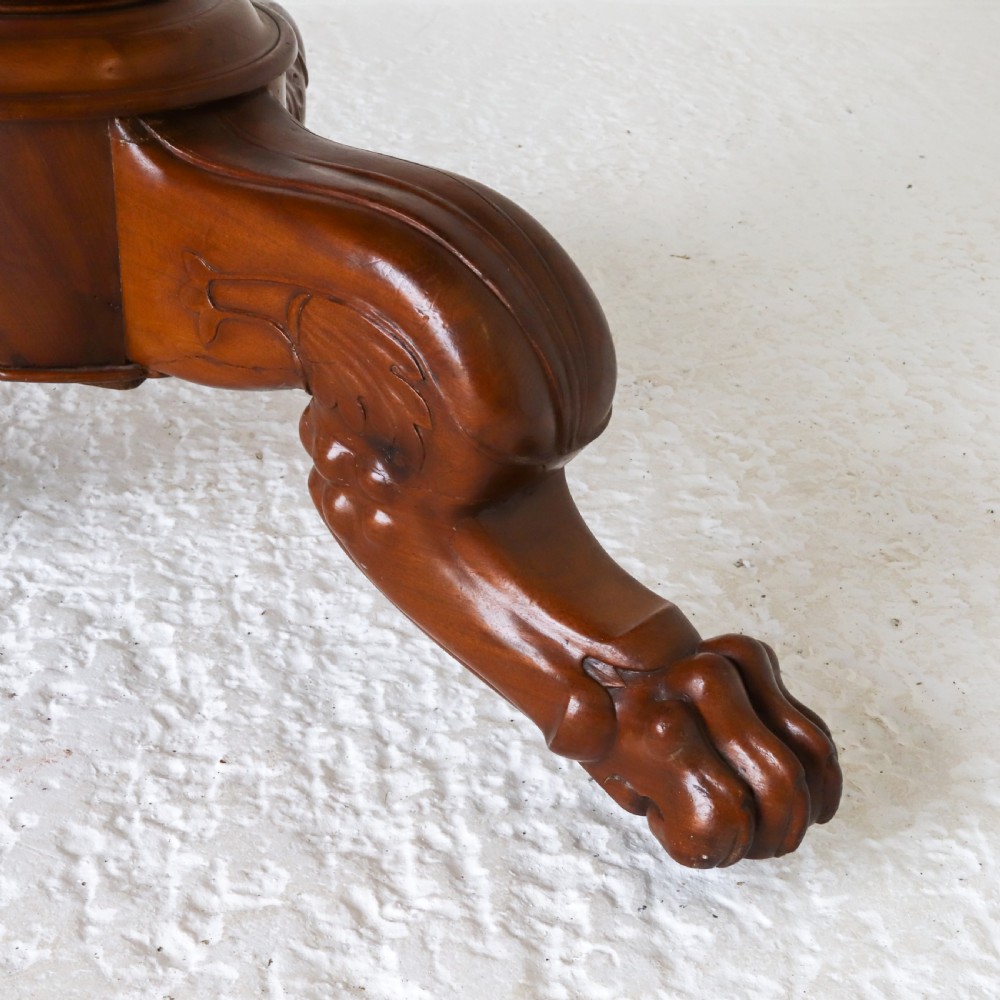 19th Century French Mahogany Marble Top Gueridon Table View VI