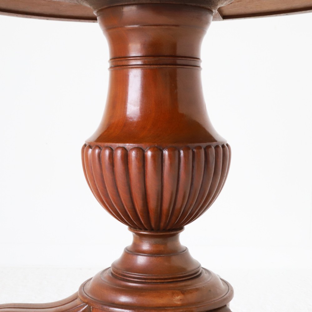 19th Century French Mahogany Marble Top Gueridon Table View VII