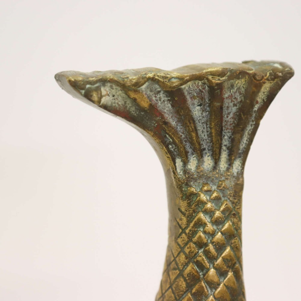 Large Classical Antique 19th Century Brass Mythical Dolphin Sculpture View VII