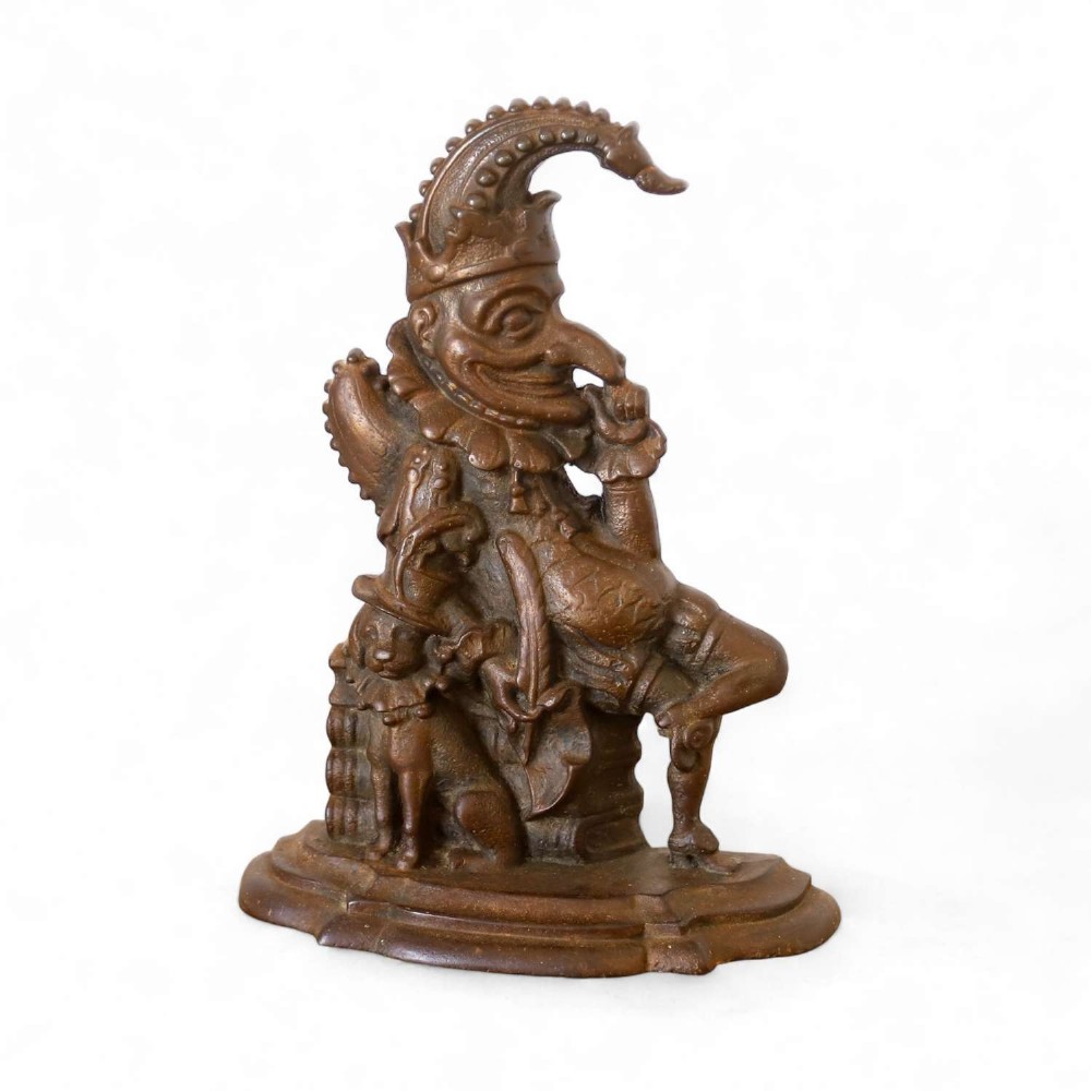 Late 19th Century Mr Punch Door Stop in Cast Iron