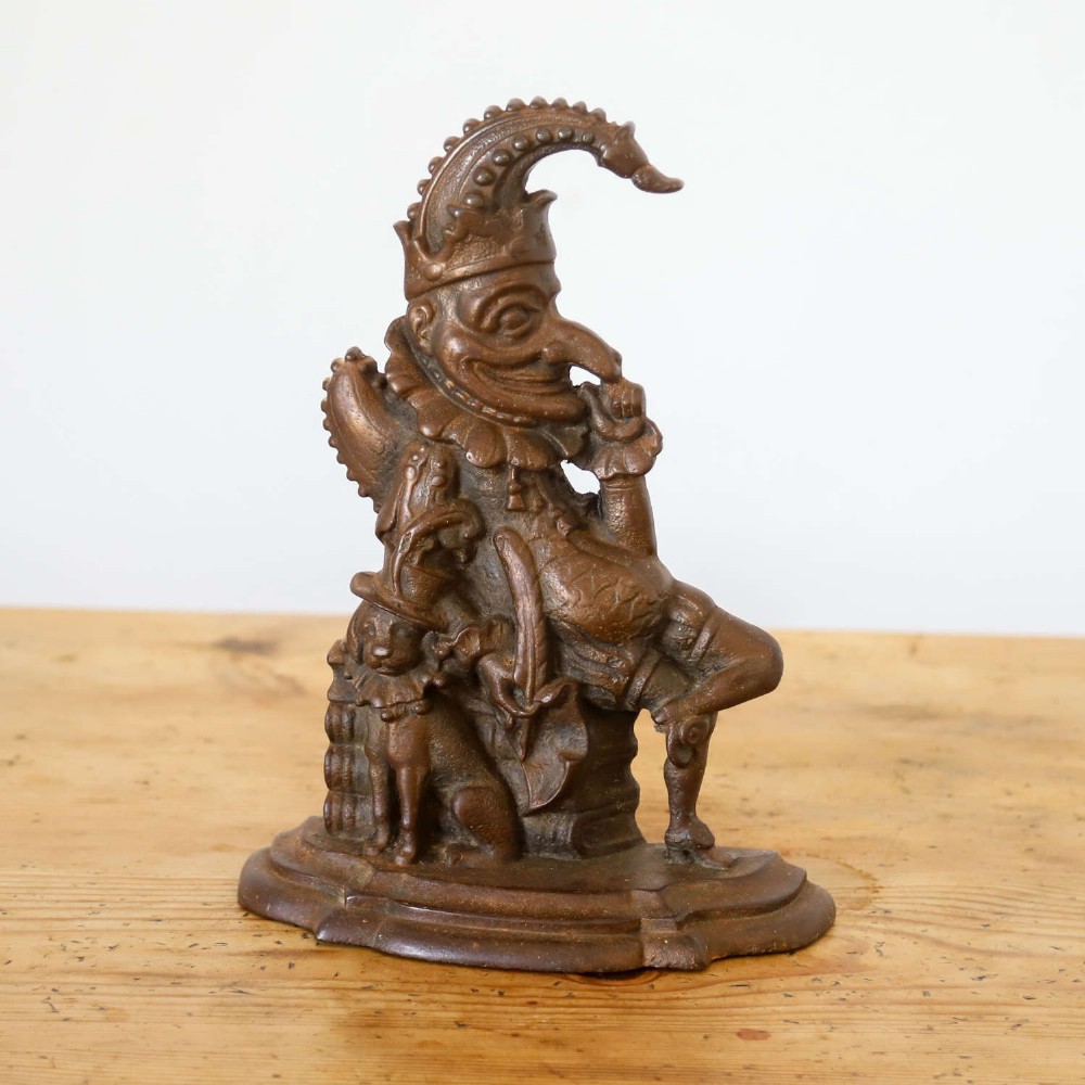 Late 19th Century Mr Punch Door Stop in Cast Iron View II