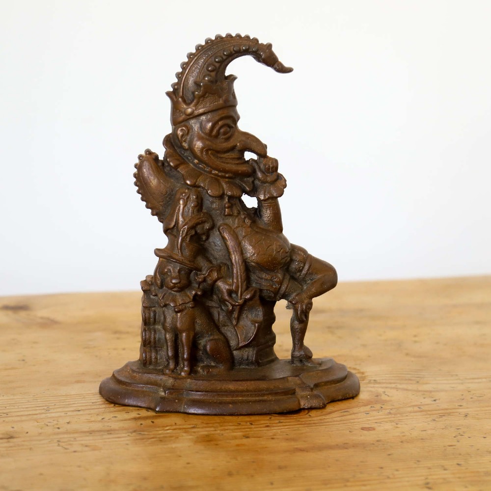 Late 19th Century Mr Punch Door Stop in Cast Iron View III