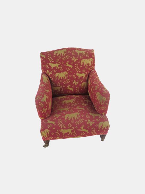 CIRCA 1880 HOWARD SONS BERNERS STREET BRIDGEWATER ARMCHAIR ENGLISH - ADDITIONAL PHOTO 2