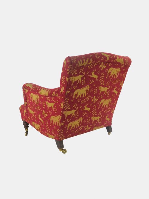 CIRCA 1880 HOWARD SONS BERNERS STREET BRIDGEWATER ARMCHAIR ENGLISH - ADDITIONAL PHOTO 3
