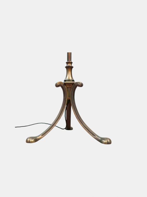 C 1890 1910 RARE FARADAY SON BRONZE FLOOR LAMP ENGLISH - ADDITIONAL PHOTO 1
