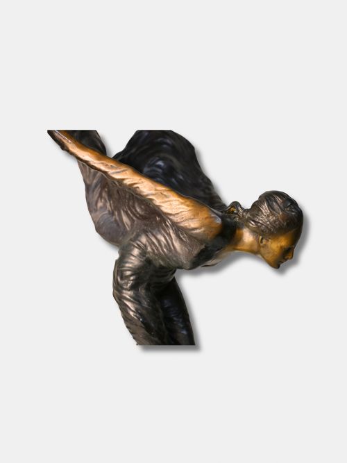 C 1930 CHARLES SYKES BRONZE STATUE SPIRIT OF ECSTASY AMERICANENGLISH - ADDITIONAL PHOTO 4