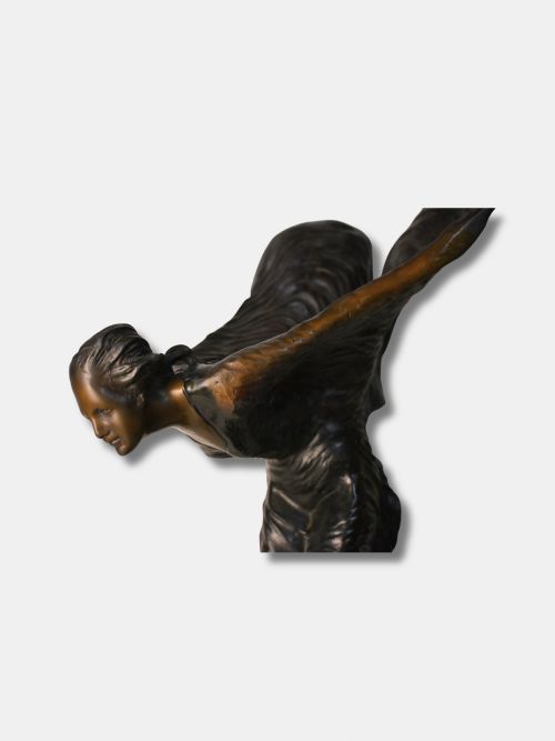 C 1930 CHARLES SYKES BRONZE STATUE SPIRIT OF ECSTASY AMERICANENGLISH - ADDITIONAL PHOTO 5