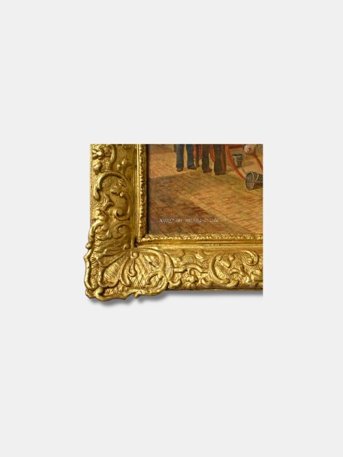 LATE 19TH C MAYFIELD SUSSEX GILT FRAMED OIL ON CANVAS ENGLISH - ADDITIONAL PHOTO 2