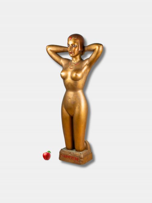 C 1920 CHARMEREINE LARGE PARIS LINGERIE ADVERTISING MANNEQUIN FRENCH