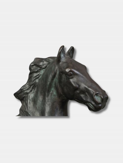 ALBERT HINRICH HUSSMANN 18741946 TROTTING STALLION HORSE BRONZE GERMAN - ADDITIONAL PHOTO 3