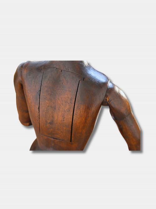 19TH C LIFESIZE WOODEN ARTICULATED LAY FIGURE FRENCH - ADDITIONAL PHOTO 3