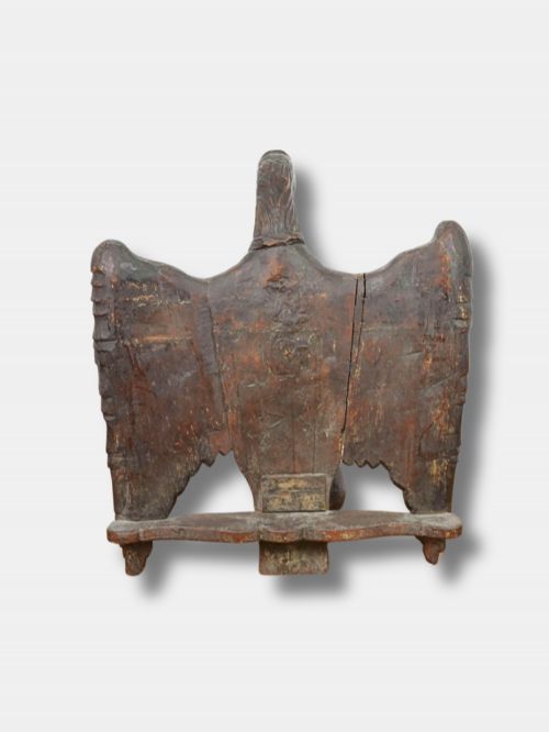 18TH C OAK LECTERN DEPICTING AN EAGLE WITH OUTSTRETCHED WINGS ITALIAN - ADDITIONAL PHOTO 2