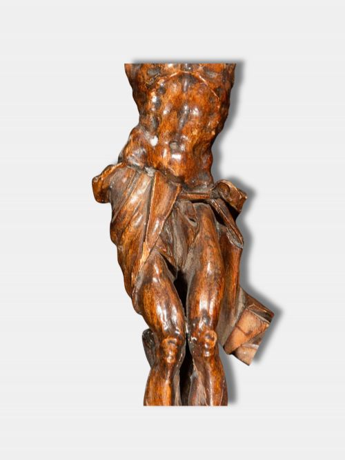 C 1700 CORPUS CHRISTI ON WOODEN CROSS SPANISH - ADDITIONAL PHOTO 2