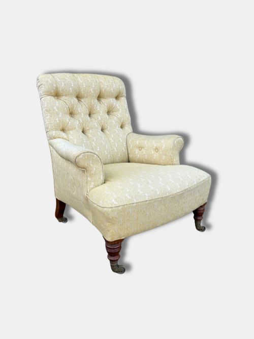 C. 1880, Howard & Sons, Armchair (English)