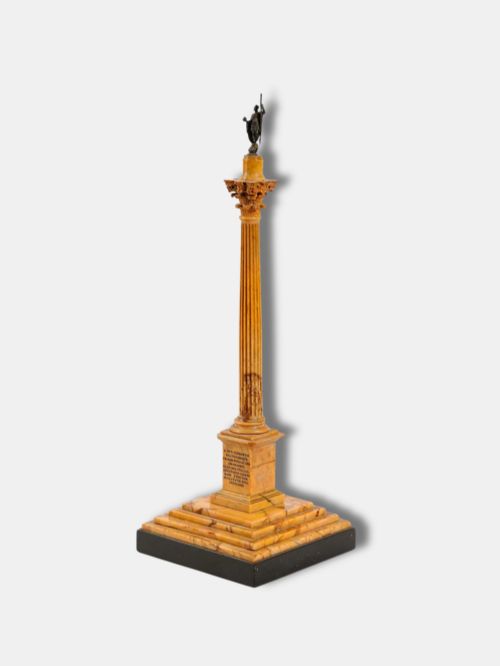C. 1840, Giallo Antico, Grand Tour Model of the Phocas Column (Italian)