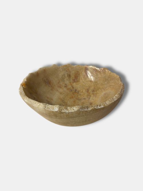 C. 1920, Onyx Bowl with Natural Edges (Italian)