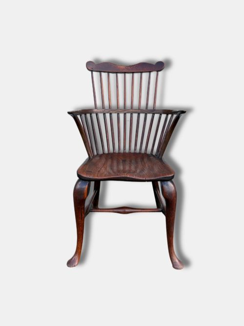 C. 1820, Thames Valley, Yew, Comb Back Windsor Chair (English)