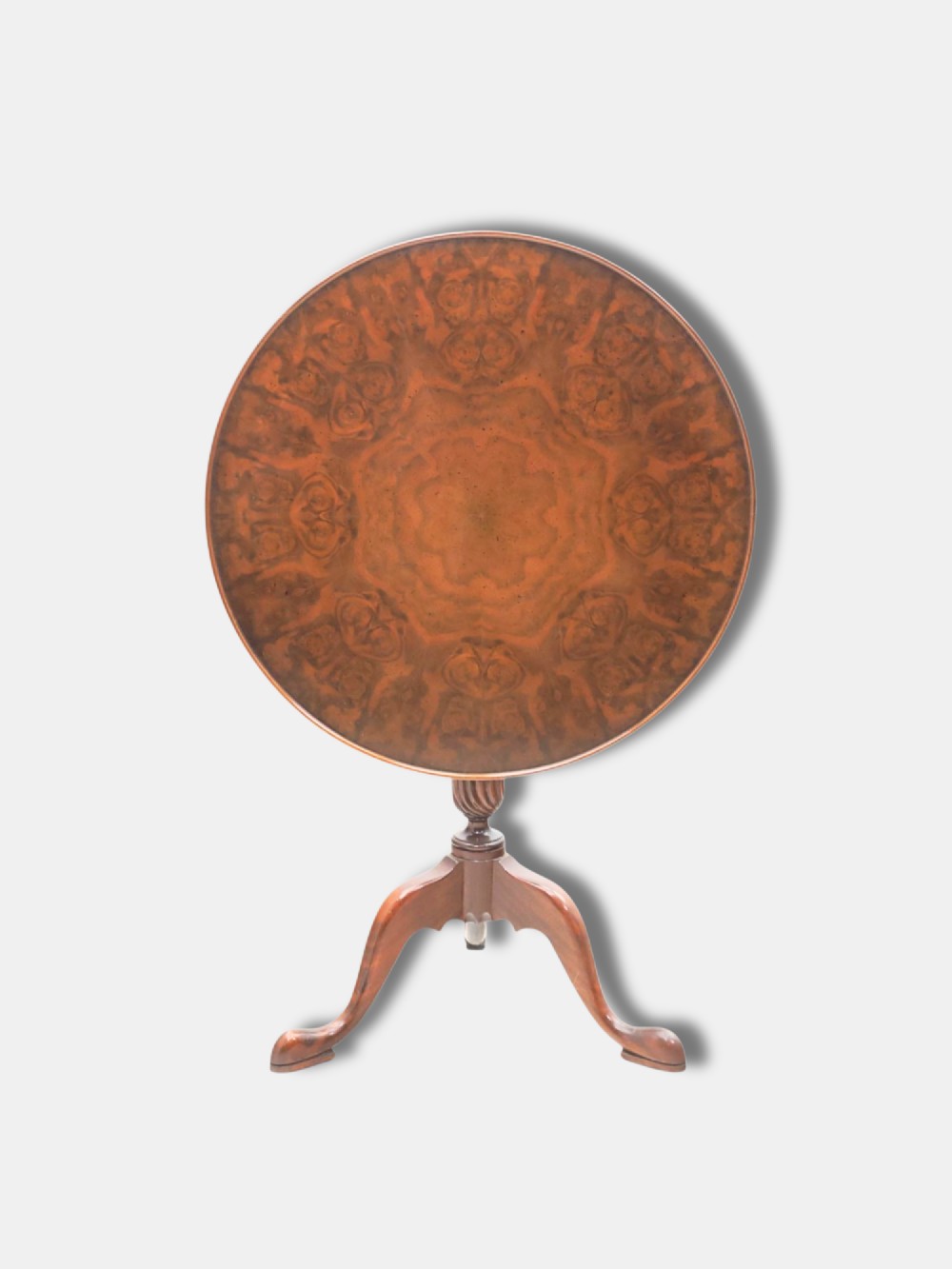 Early 20th C., Georgian Design, Walnut Tripod Table (English)