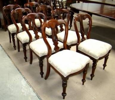 Antique Balloon Back Dining Chairs