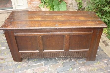 Antique Oak Coffer/ Blanket Box