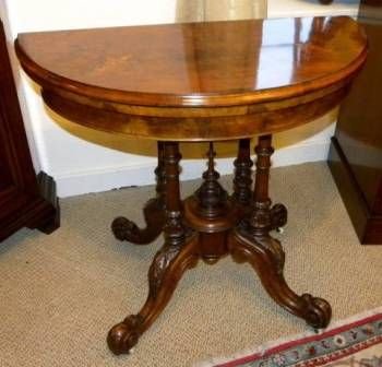 Antique Victorian Card Table