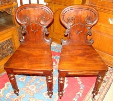 Antique Hall Chairs