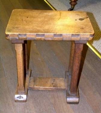 Antique Arts and Crafts Stool