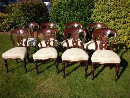 Set of 8 Victorian Dining Chairs