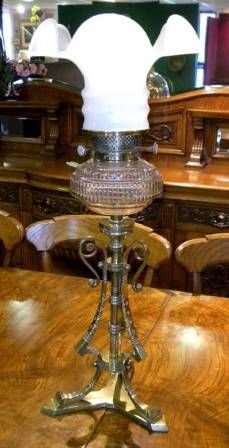 Antique Victorian Oil Lamp