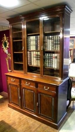 Antique Victorian Library Bookcase