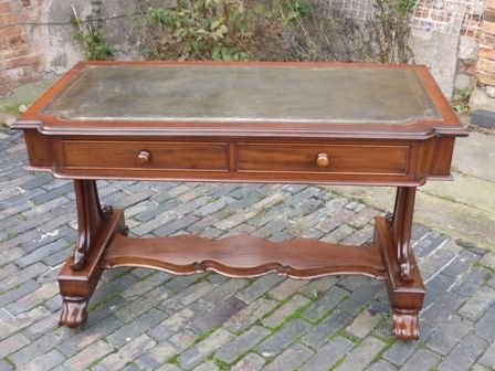 Antique Victorian Library / Hall Table