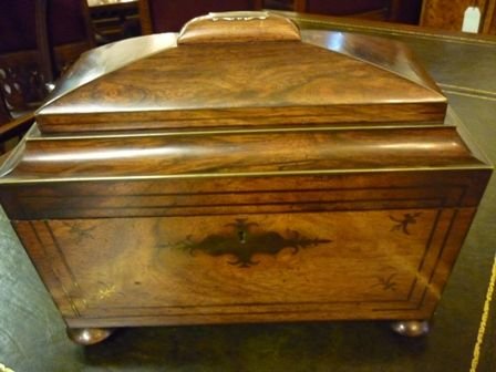 Antique Regency Tea Caddy