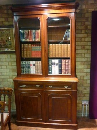 Antique Victorian Library Bookcase
