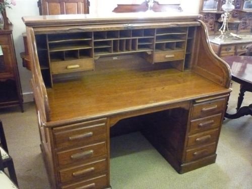 Antique Roll Top Desk