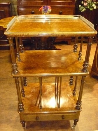 Antique Victorian Etagere or Canterbury