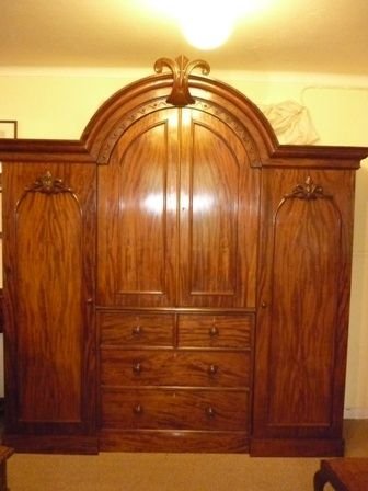 Antique Victorian Mahogany Wardrobe