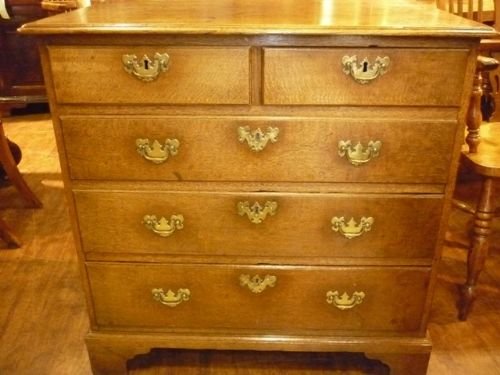 Antique Georgian Oak Chest of Drawers