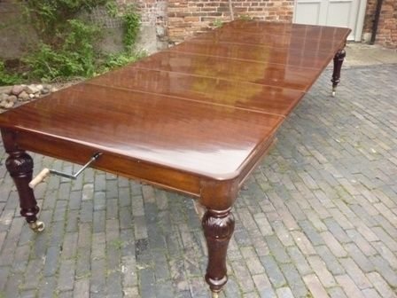 Antique Victorian Extending Dining Table Mahogany