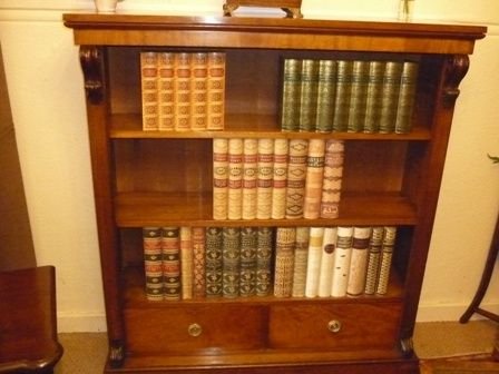 Antique Victorian Open Bookcase