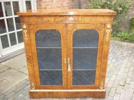 Antique Victorian Display Pier Cabinet