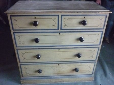 Antique Victorian Pine Chest of Drawers