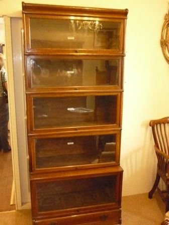 Antique Globe Wernicke Stacking Bookcase